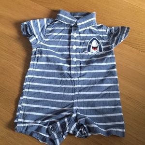 Used baby boy short bodysuit 0-3 months